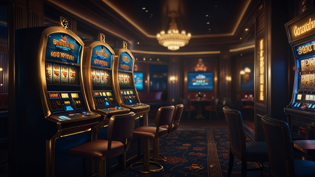 Casino bonus banners with a welcome offer, promo code symbols, and free spins