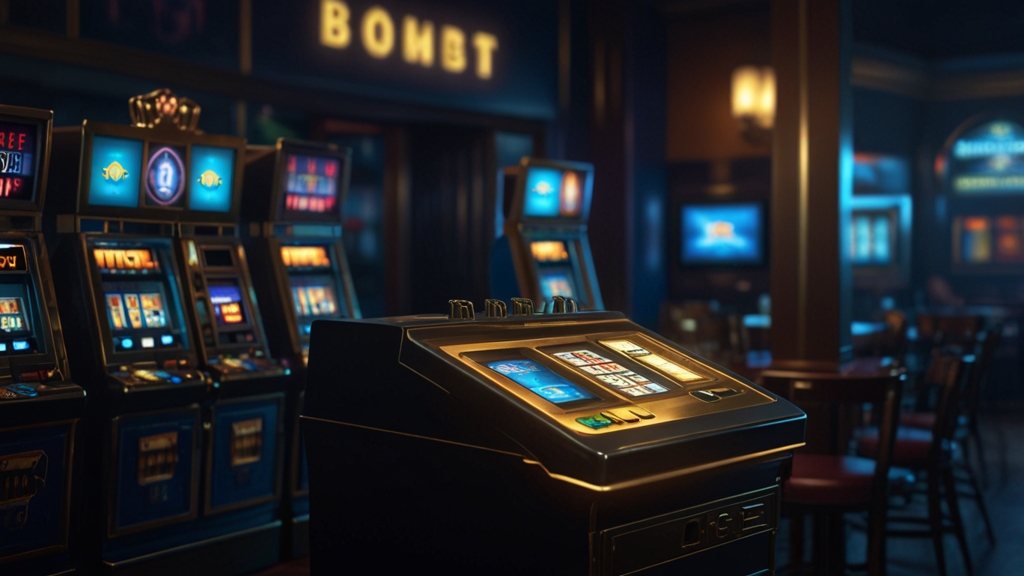 Casino cashier screen showing a withdrawal timer with cards and wallet icons